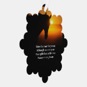 Memorial Foto Gebet Pferde Western Ornament Karte (Rechts)