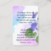 Memorial Foto Gebet Wild Violet Pocket Custom Visitenkarte (Vorderseite)