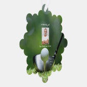 Memorial Foto Golfer Golfplatz Golfspielen Ornament Karte (Rechts)