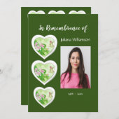 Memorial Foto Hummingbird Garden Bird Einladung (Vorne/Hinten)