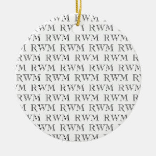 Memorial FOTO INITIALS Muster Moderne Bewahrung Keramik Ornament