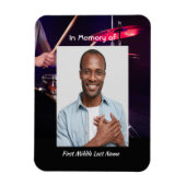 Memorial Foto Keepake Drummer Band Magnet (Vertikal)