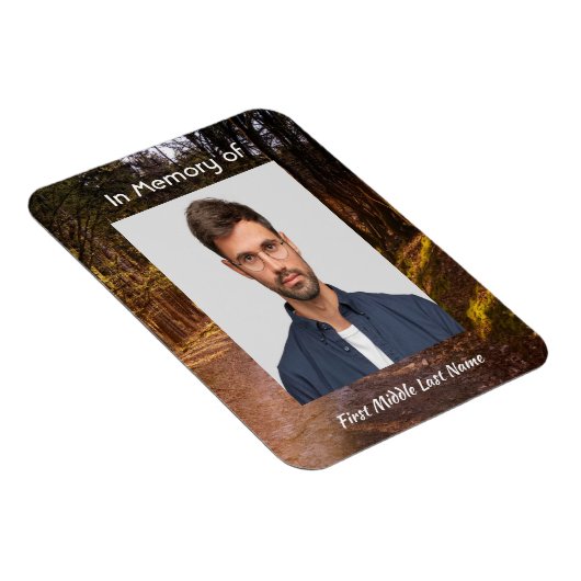 Memorial Foto Keepake Forest Trail Magnet (Rechte Seite)