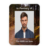 Memorial Foto Keepake Forest Trail Magnet (Vertikal)