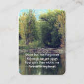 Memorial Foto Keepake Lake Pond Park Ducks Wasser Visitenkarte (Vorderseite)