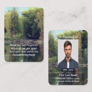 Memorial Foto Keepake Lake Pond Park Ducks Wasser Visitenkarte