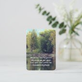 Memorial Foto Keepake Lake Pond Park Ducks Wasser Visitenkarte (Stehend Vorderseite)