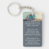 Memorial Foto Keepake Semi Truck Trailer Schlüsselanhänger (Vorderseite)