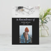 Memorial Foto laden Architekten ein Einladung (Stehend Vorderseite)