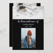 Memorial Foto laden Architekten ein Einladung (Vorne/Hinten)