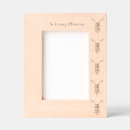 Memorial Foto Motorrad Geätzte Rahmen