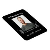 Memorial Foto Motorrad Magnet (Rechte Seite)