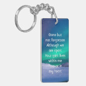 Memorial Foto Northern Lights Aurora Borealis Schlüsselanhänger (Vorderseite links)