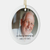 Memorial Foto Ornament mit QR Code (Rechts)