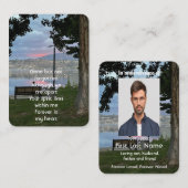 Memorial Foto Park Banca del Gottardo Visitenkarte (Vorne/Hinten)