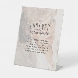 Memorial Foto Pedestal-Zeichen Sockelschild