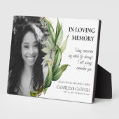 Memorial Foto Platte Greenery Foliage Fotoplatte (Seite)