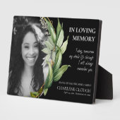Memorial Foto Platte Greenery Foliage Fotoplatte (Seite)
