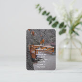 Memorial Foto Prayer Bridge Wald Wilderness Visitenkarte (Stehend Vorderseite)