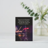 Memorial Foto Prayer Drummer Band Visitenkarte (Stehend Vorderseite)