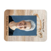 Memorial Foto Prayer Sandy Beach Turtle Magnet (Horizontal)