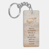 Memorial Foto Prayer Sandy Beach Turtle Schlüsselanhänger (Vorderseite links)