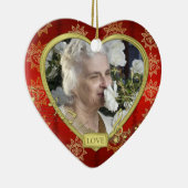 Memorial Foto Red Gold Music Herzlich willkommen z Keramikornament (Rechts)