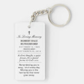 Memorial Foto Schlüsselanhänger - Erinnerung (Rückseite)