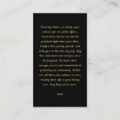 Memorial Foto Telefonnummerkarte (Rückseite)