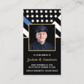 Memorial Foto Telefonnummerkarte (Vorderseite)