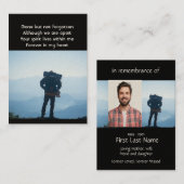 Memorial Foto Wandern Wanderung Wanderung Visitenkarte (Vorne/Hinten)