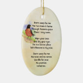 Memorial Foto Wasserfarben Robin Garden Bird Keramik Ornament (Rechts)