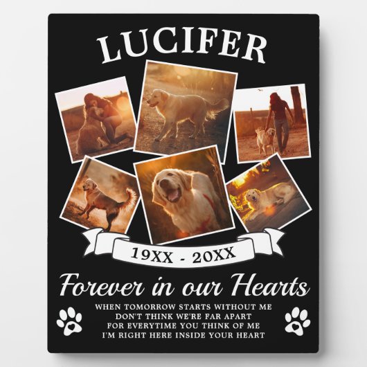 Memorial Fotoplatte (Vorderseite)