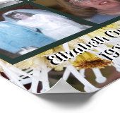 Memorial Four Fotos White Spider Mums Foto Poster (Ecke)