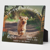 Memorial Four Paws Sunset 2009 Plaque Fotoplatte (Seite)