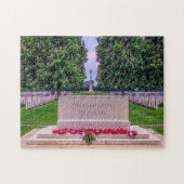 Memorial Friedhof Normandy Frankreich Puzzle (Horizontal)