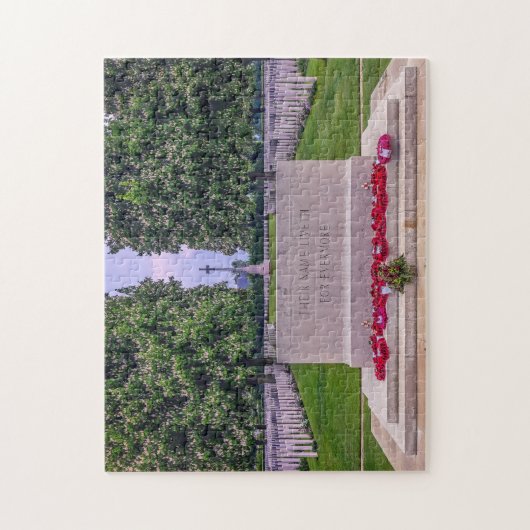 Memorial Friedhof Normandy Frankreich Puzzle (Vertikal)