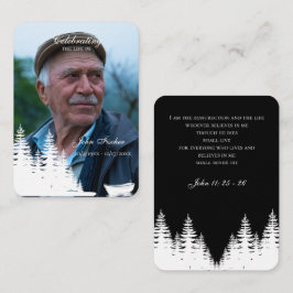 Memorial funeral prayer with photo sympathy cards mitteilungskarte