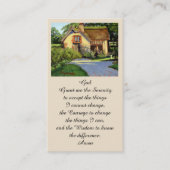 Memorial Funeral Serenity Prayer Card Visitenkarte (Vorderseite)