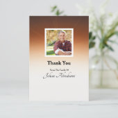 Memorial Funeral Thank You Card Dankeskarte (Stehend Vorderseite)