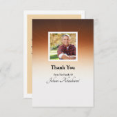 Memorial Funeral Thank You Card Dankeskarte (Vorne/Hinten)