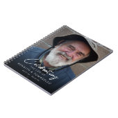 Memorial Funerary Foto Guest Notizblock (Linke Seite)