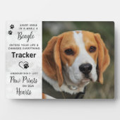 Memorial für benutzerdefinierte Foto-Beagle Fotoplatte (Vorderseite)