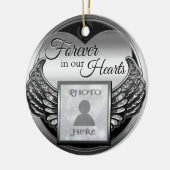 Memorial für benutzerdefiniertes Foto Keramik Ornament (Links)