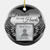 Memorial für benutzerdefiniertes Foto Keramik Ornament (Hinten)