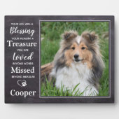 Memorial für das benutzerdefinierte Foto Beileid D Fotoplatte (Vorderseite)