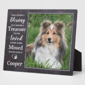 Memorial für das benutzerdefinierte Foto Beileid D Fotoplatte (Seite)