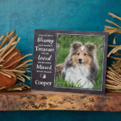 Memorial für das benutzerdefinierte Foto Beileid D Fotoplatte (Seite)