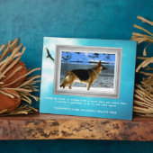 Memorial für deutsche Hirten mit Ihrem Foto Fotoplatte (Seite)