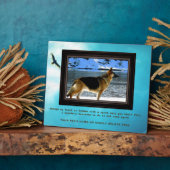 Memorial für deutsche Hirten mit Ihrem Foto Fotoplatte (Seite)